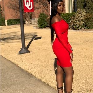 Red Fashion Nova dress